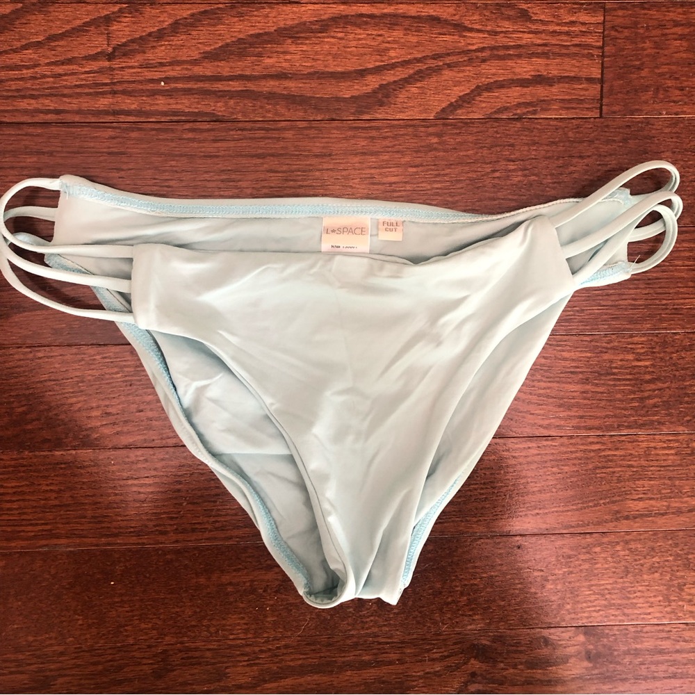 L Space Light Green‎ Full Cut Bikini Bottoms Swim M